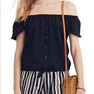 Madewell texture & thread off the shoulder top